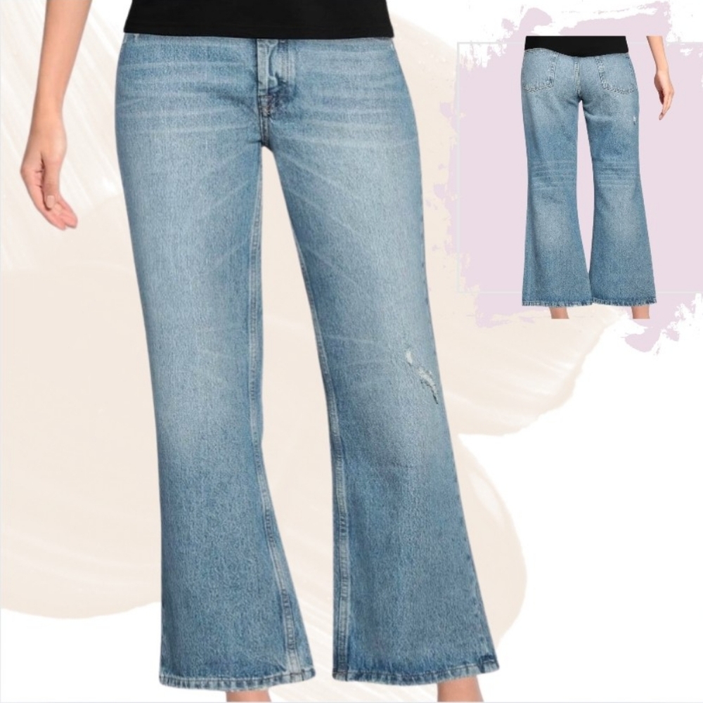 10.11 Studios 90s Vintage‎ Distressed Straight Leg Jeans Blue Size 24